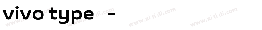 vivo type 繁字体转换